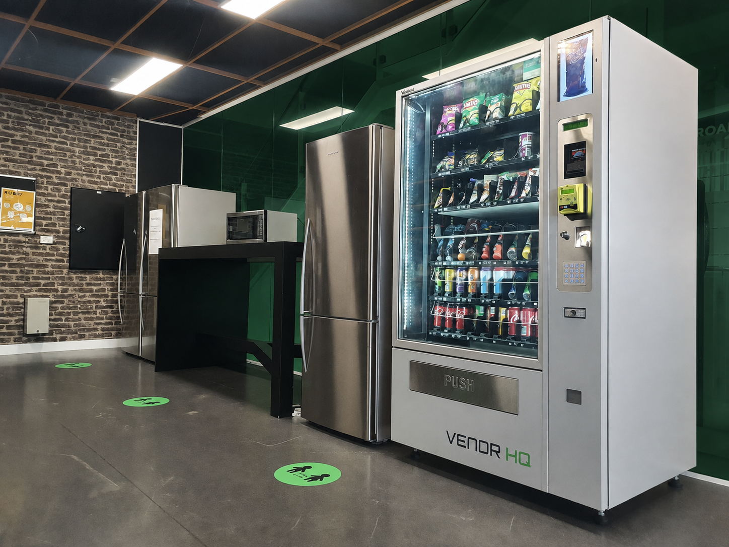 VendrHQ vending machine installed on client site